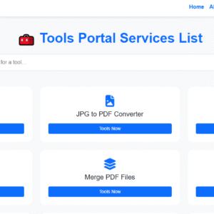 Tools Portal Services