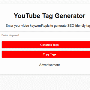youtube tag generator